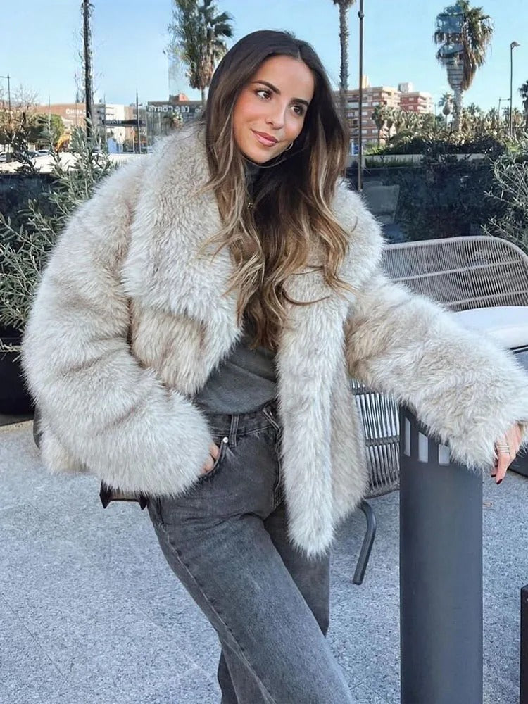 Celeste - Sleek Fur Jacket