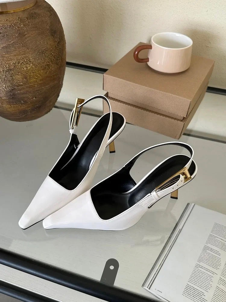 Alina - Padded Slingback Heels