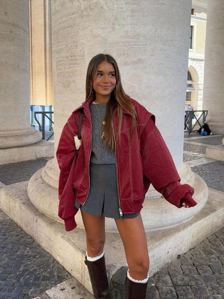 Cressida - Wine Red Jacket