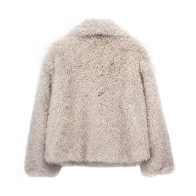 Celeste - Sleek Fur Jacket